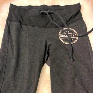 Sz small charcoal grey Hollister flare sweatpants